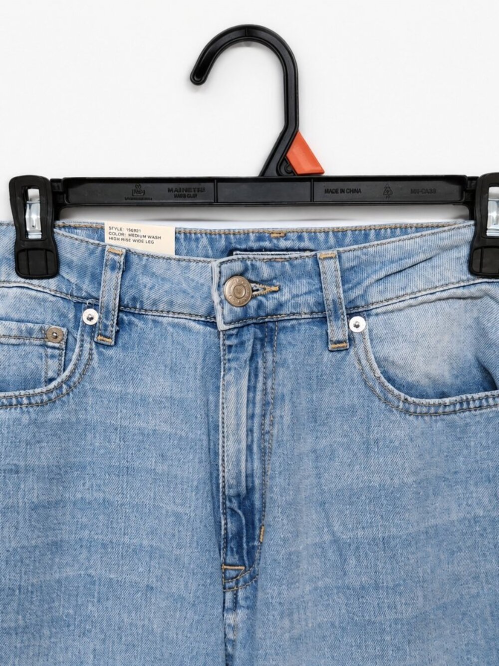 Aeropostale Aero High Rise Wide Leg Jeans Size 8 NWT Light Wash - Picture 3 of 9